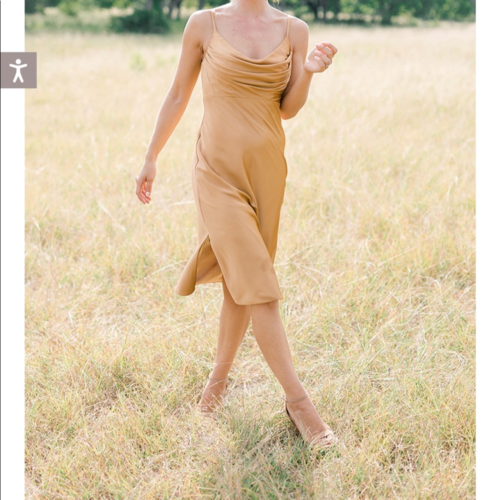 Reverly Skye midi satin dress